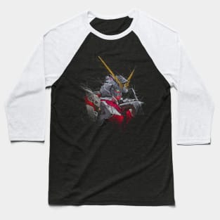 Unicorn Gundam RX-0 Scribble Artwork Baseball T-Shirt